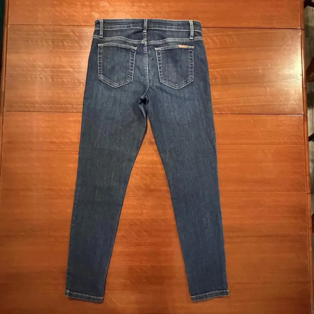 Joe's Jeans The Icon Ankle Mid Rise Skinny Jeans Chandra Blue Denim Size 27 - Picture 3 of 15
